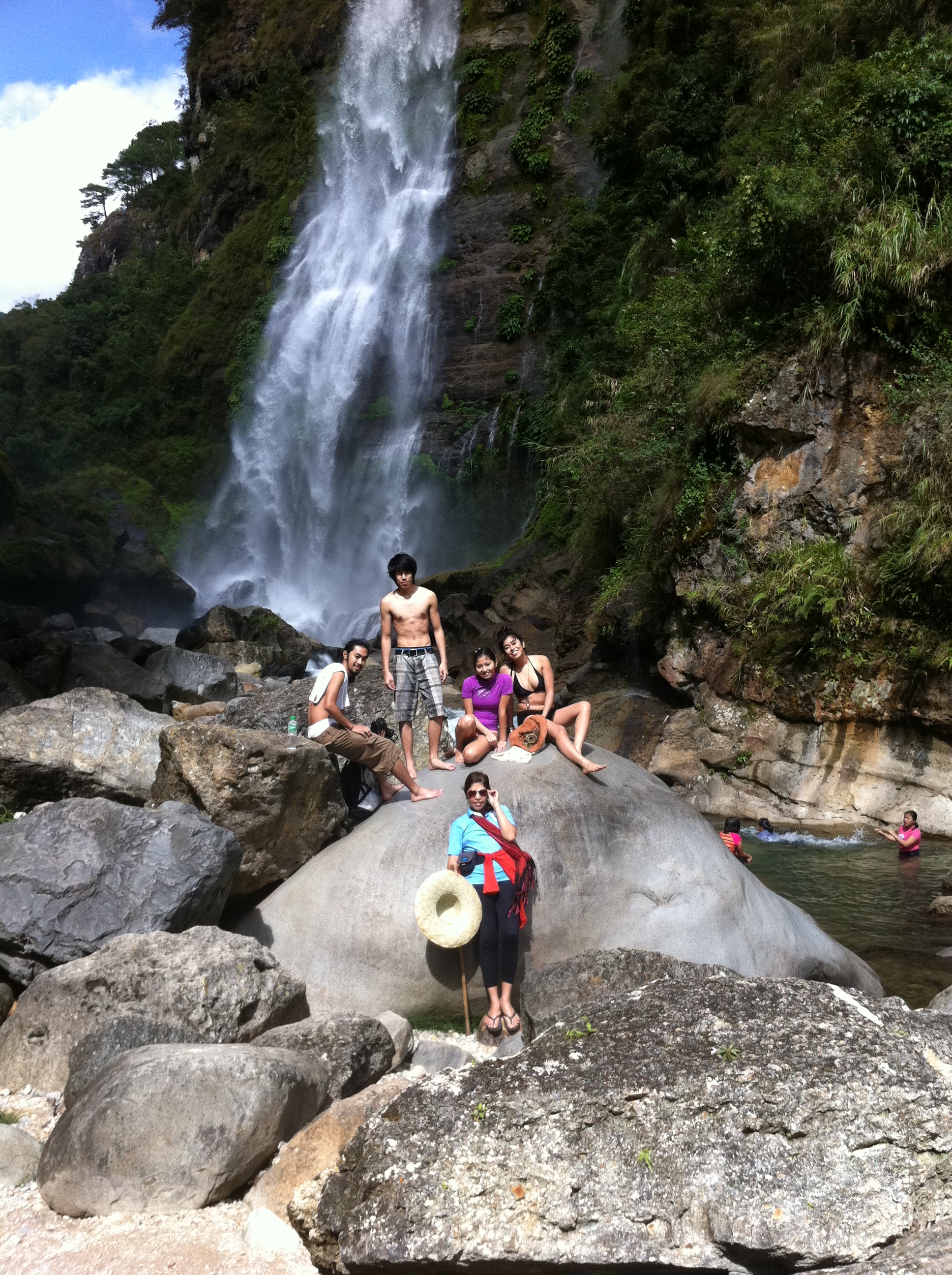 The cool, pristine waters of the Bomod-ok Falls.