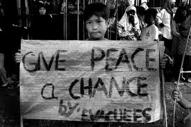 Give peace a chance - for our younger generations.
