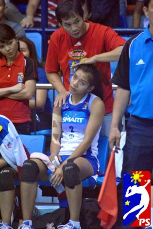 Alyssa is injured.