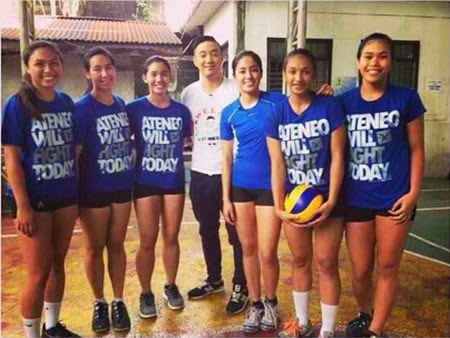 Ateneo's new Fab 5, with a member of the original Fab 5, Gretchen Ho. (Courtesy of Ballerspinas)