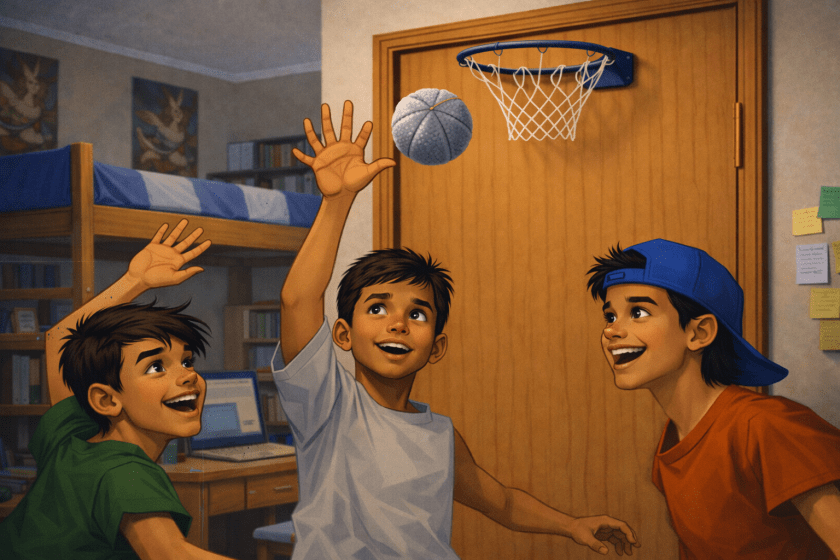 Wedge hanger neck firmly on top of door