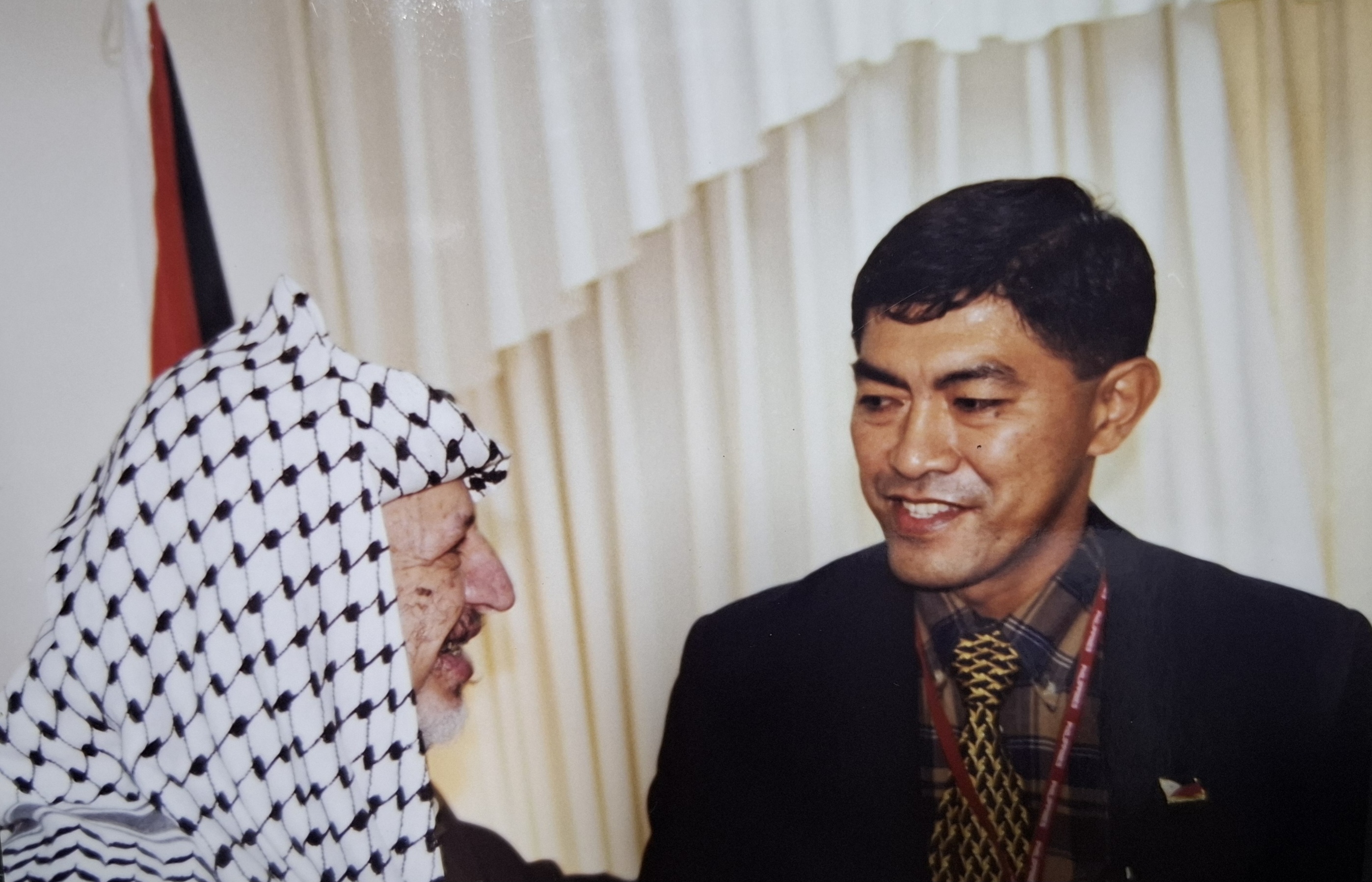 A call on the PLO's Yasser Arafat in Jerusalem.